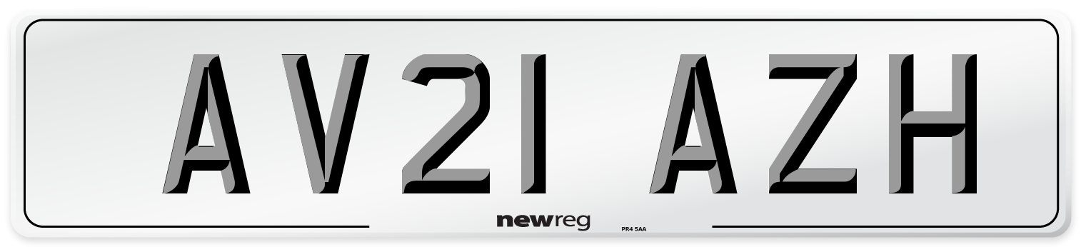 AV21 AZH Number Plate from New Reg